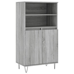 Berkfield Highboard Grey Sonoma 60X36X110 Cm Engineered Wood - thumbnail 2