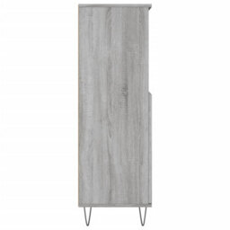 Berkfield Highboard Grey Sonoma 60X36X110 Cm Engineered Wood - thumbnail 7