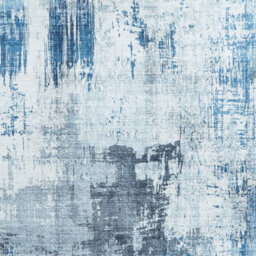 Blue Modern Easy To Clean Abstract Rug For Living Room, Bedroom - 150Cm X 230Cm - thumbnail 3