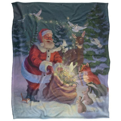 Jq Licensing Silky Gifts Christmas Supersoft Blanket Multicoloured (152Cm X 127Cm) - image 1