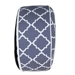 Charles Bentley Indoor/outdoor Inflatable Foot Stool Pouffe Bean Bag - Grey - thumbnail 2