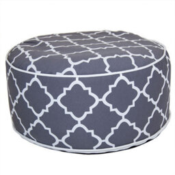 Charles Bentley Indoor/outdoor Inflatable Foot Stool Pouffe Bean Bag - Grey