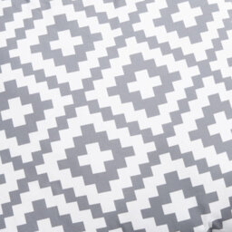 OHS Egg Chair Cushion Head Rest Pillow Outdoor Filled Grey Geo - thumbnail 5