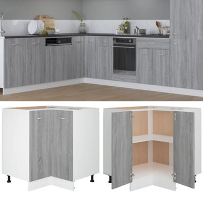 Berkfield Kitchen Cabinet Grey Sonoma 75,5X75,5X80,5 Cm Engineered Wood - image 1