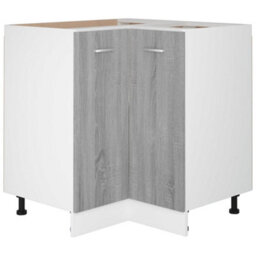Berkfield Kitchen Cabinet Grey Sonoma 75,5X75,5X80,5 Cm Engineered Wood - thumbnail 2