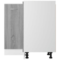 Berkfield Kitchen Cabinet Grey Sonoma 75,5X75,5X80,5 Cm Engineered Wood - thumbnail 6