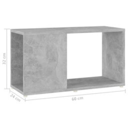 Berkfield Classic Tv Cabinet Concrete Grey 60X24X32Cm Engineered Wood - thumbnail 7