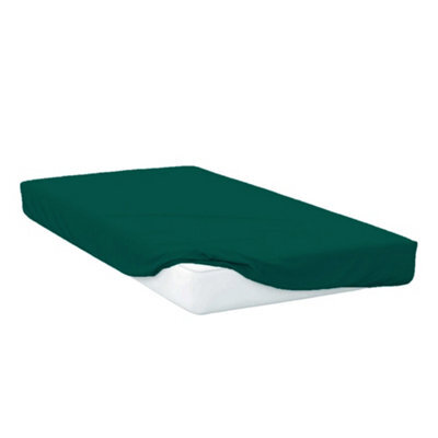 Belledorm Easycare Percale Fitted Sheet Forest (King) - image 1