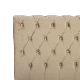 Beliani Bed Velvet Avallon 160 X 200 Cm (Eu King Size) Beige - thumbnail 9