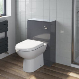 Affine Bathroom Vanity Unit Basin Sink Toilet Wc 600mm Furniture Storage Modern Grey - thumbnail 5