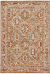 Rust Traditional Bordered Geometric Easy To Clean Rug For Dining Room Bed Room And Living Room-239Cm X 315Cm - thumbnail 8