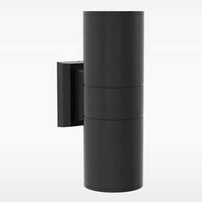 Sensio Ember Bathroom Wall Light Se621980 - Black Matt, Dual Projection, Frosted Glass, Ip44, 2 X Gu10 (Bulbs Not Included) - image 1