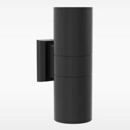 Sensio Ember Bathroom Wall Light Se621980 - Black Matt, Dual Projection, Frosted Glass, Ip44, 2 X Gu10 (Bulbs Not Included)