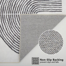 Decoranddecor Rug, Washable Rugs, Bedroom Kitchen Rugs, 80X150Cm, Non-Slip, Pet Friendly, Low Pile, Modern Rug - Brayen - thumbnail 8