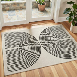 Decoranddecor Rug, Washable Rugs, Bedroom Kitchen Rugs, 80X150Cm, Non-Slip, Pet Friendly, Low Pile, Modern Rug - Brayen