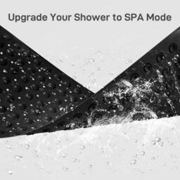Aspire Homeware Black Shower Bath Mat Non-Slip With Suction Cups Grip Drain Holes Machine Washable (L)70Cm X (W)38Cm - thumbnail 3