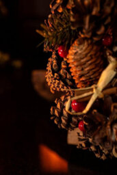 Christmas Winter Spice Wreath Dried Orange Cinnamon Xmas Hanging Decoration 30Cm - thumbnail 2