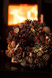 Christmas Winter Spice Wreath Dried Orange Cinnamon Xmas Hanging Decoration 30Cm - thumbnail 7