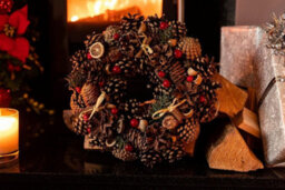 Christmas Winter Spice Wreath Dried Orange Cinnamon Xmas Hanging Decoration 30Cm - thumbnail 6