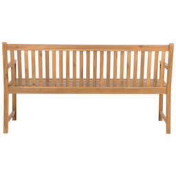 Beliani Garden Bench Vivara 160 Cm Certified Acacia Wood Light Brown - thumbnail 5