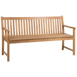 Beliani Garden Bench Vivara 160 Cm Certified Acacia Wood Light Brown - thumbnail 4