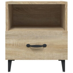 Berkfield Elegant Bedside Cabinets 2 Pcs Sonoma Oak Engineered Wood - thumbnail 4