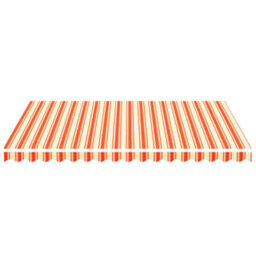 Berkfield Replacement Fabric For Awning Yellow And Orange 4X3 M - thumbnail 3