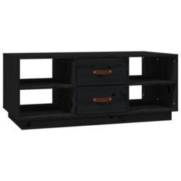 Berkfield Modern Coffee Table Black 100X50X41 Cm Solid Wood Pine