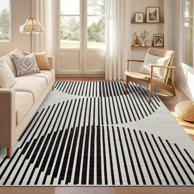 Aspire Homeware Luxury Large Rug, Non-Slip Plush Living Room Bedroom Area Carpet, Cosy Floor Rug Jett (L)230 X (W)160Cm