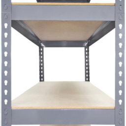 MonsterShop Garage Shelving 120Cm Grey Shed Shelves/wide Metal Warehouse Storage Racking - thumbnail 5