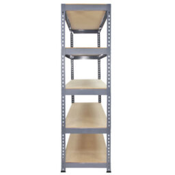 MonsterShop Garage Shelving 120Cm Grey Shed Shelves/wide Metal Warehouse Storage Racking - thumbnail 3