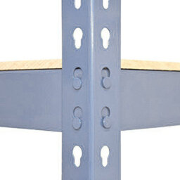 MonsterShop Garage Shelving 120Cm Grey Shed Shelves/wide Metal Warehouse Storage Racking - thumbnail 6