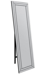 Mirroroutlet Luxford All Glass Free Standing Cheval Dress Mirror 150 X 40Cm - thumbnail 2