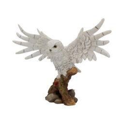 Snowy Rest Owl Figurine Ornament - Nemesis Now - thumbnail 2
