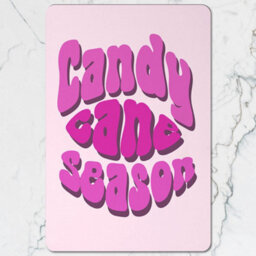 Benjamin Tate Design Candy Cane Season Placemats And Coasters Set With Designer Artwork And Wood Base Limited Edition - thumbnail 2