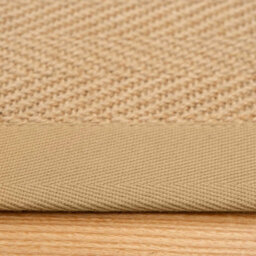 Loomed Natural Jute Beige Cotton Border Area Rug 160X230Cm - thumbnail 5