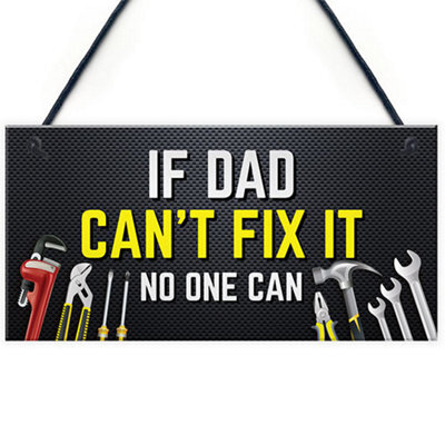 Red Ocean Dad Sign Hanging Shed Garage Sign Dad Gift Fathers Day Birthday Gift For Dad Funny - image 1
