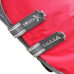 "Stormx Empra Combi Combo Neck 300G Horse Turnout Rug Red (5 3"")" - thumbnail 4