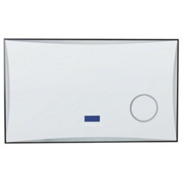 Beliani Led Bathroom Mirror Onlay 100 Cm 60 Cm Silver - thumbnail 1