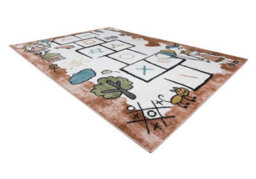RugsX Carpet Fun Hop For Children, Hopscotch, Animals Pink 140X190 Cm - thumbnail 3