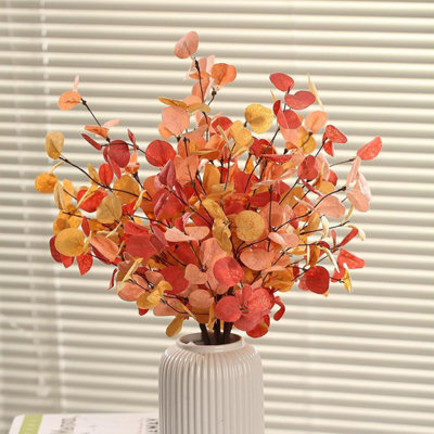 CLEFFNS 10Pcs Artificial Eucalyptus Stems Fall Decorations With Fall Eucalyptus Leaves Autumn Decorations For Office Home Artificial Plant - image 1