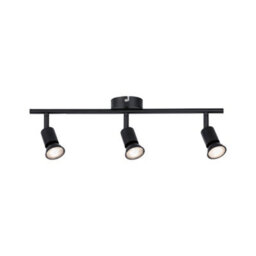 Paulmann 66757 Carolina Spotlight 3-Lamp Max. 3X10 Watts Ceiling Luminaire Matt Black Spot Metal Gu10 - thumbnail 3