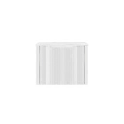 Royal Bathrooms Avenza 600mm Matt White Wall Hung Bathroom  Vanity Unit 1 Drawer Carrara White Undrilled Worktop & No Basin - thumbnail 6