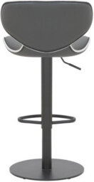 Lamboro Carcaso Deluxe Single Kitchen Bar Stool, Matt Black Footrest, Swivel Gas Lift, Breakfast Bar & Home Barstool, Charcoal Grey - thumbnail 5