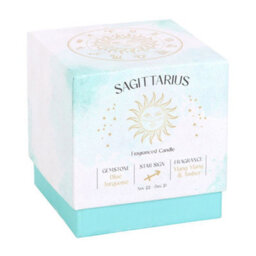 Sagittarius Ylang Ylang & Amber Gemstone Zodiac Candle - thumbnail 4