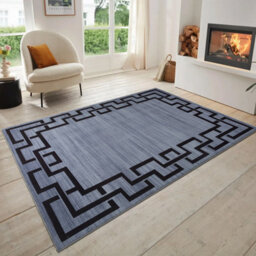 Oxford Homeware Printed Rug, Non-Slip Pets Friendly, Living Room Rugs And Bedroom Rugs, (Nico, 120X170Cm) - thumbnail 1