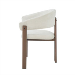 Abrihome Set Of 2, Metal Chairs, Dining Chairs, Suitable For Homes, Restaurants, Living Rooms, And Cafes, Linen, Walnut Wood Color - thumbnail 7