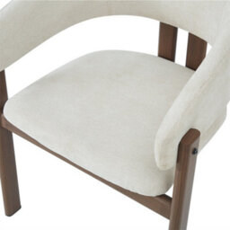 Abrihome Set Of 2, Metal Chairs, Dining Chairs, Suitable For Homes, Restaurants, Living Rooms, And Cafes, Linen, Walnut Wood Color - thumbnail 5