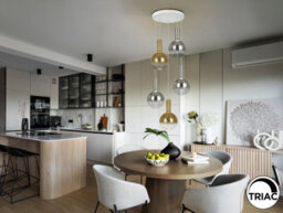 Luminosa Lighting Luminosa Matices Cluster Pendant Ceiling 5 Light White, Smoke, Gold Led 3000K - Uk Stock - thumbnail 2