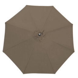 Sundaze Taupe 3M Round Garden Parasol Umbrella Outdoor Patio Crank Tilt With Base - thumbnail 4